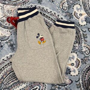 Disney Gray Sweatpants with Mickey Mouse